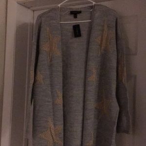 Lane Bryant Grey cardigan LS no buttons